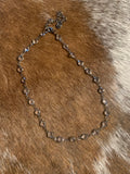crystal layering necklace in our western boho bourique aunt lillie bells