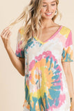 pink, blue yellow and orange tie dye in our western boutique aunt lillie bells