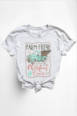 farm fresh Christmas trees t-shirt