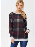 Charcoal and Red Plaid Top - Aunt Lillie Bells