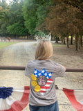 God bless America sunflower patriotic graphic tee in our boutique aunt lillie bells