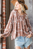 Taupe Aztec Top