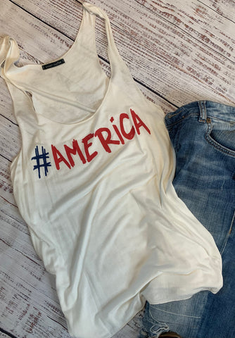 America tank top, perfect for the 4th of july, patriotic tee