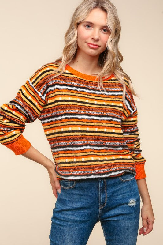 candy corn colored sweater for fall