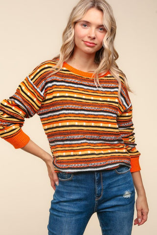 candy corn colored sweater for fall