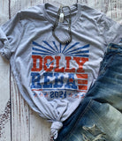 dolly reba for president graphic tee