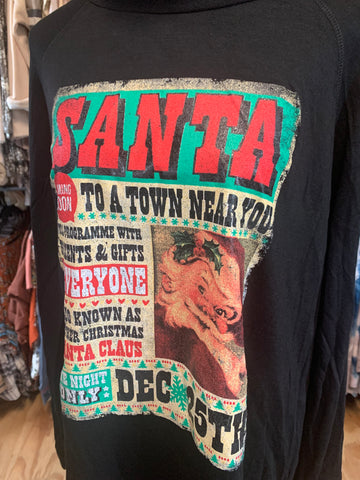 Santa coming to a town near you Christmas tee