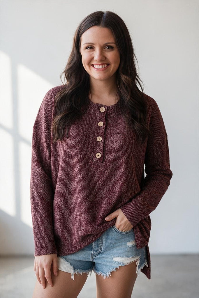 burgundy fall top