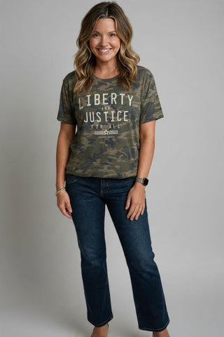 Liberty and Justice for all tee