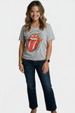 grey rolling stones tee