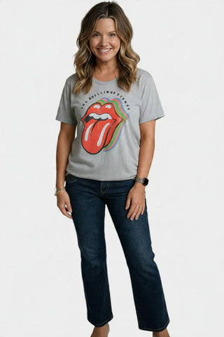 grey rolling stones tee
