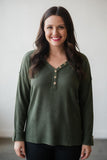Waffle Weave Henley Top