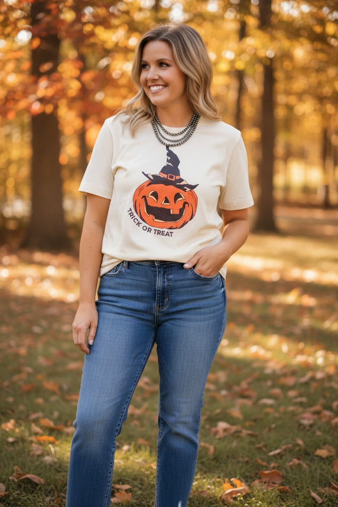 pumpkin witch halloween tee