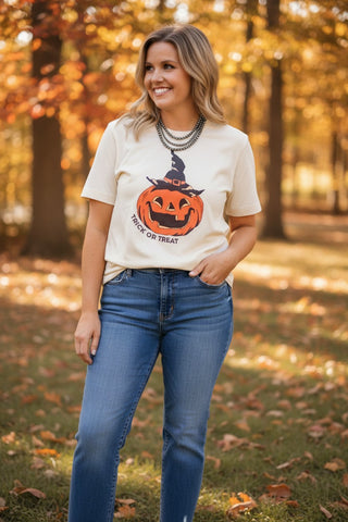 pumpkin witch halloween tee