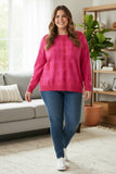 pink sweater plus size