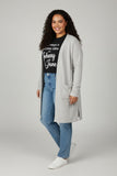 grew waffle weave cardigan
