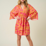 pink and orange summer dress