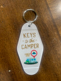 vintage motel key chain keys to the camper in our boutique