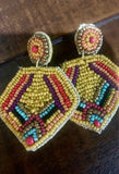 western bead earrings in our boutique aunt lillie bells