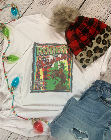western rodeo Christmas tee in our boutique aunt lillie bells