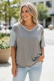 khaki relaxed fit top 