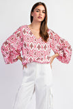 pink spring blouse