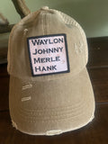 Waylon, Johnny, Merle and Hank Cap