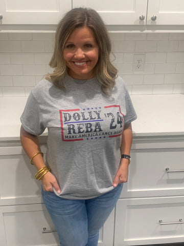 dolly and Reba for president, graphic tee