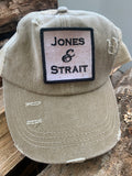 distressed trucker cap jones and strait