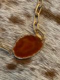 amber stone statement necklace in our boutique aunt lillie bells