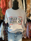 dolly and reba 24 for president graphic tee in our boutique aunt lillie bells