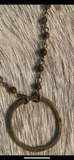 Tigers Eye Necklace with Circle Pendant