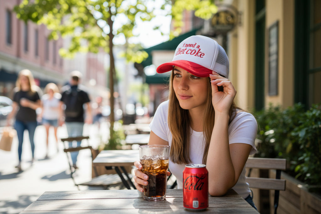 I need a diet coke trucker cap