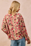 Floral Corduroy Top
