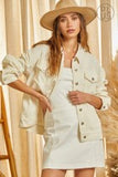 ivory corduroy jacket for plus size