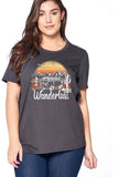 wanderlust graphic tee in our online boutique aunt lillie bells