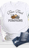 Farm fresh pumpkins graphic fall tee