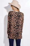 black and brown leopard print fall cardigan