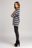 Charcoal and Black Striped Top - Aunt Lillie Bells