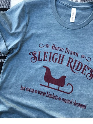  Sleigh Rides T-Shirt Aunt Lillie Bells 