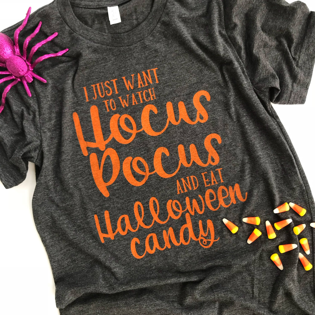 Halloween candy tee in our boutique aunt lillie bells