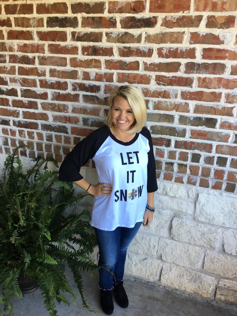 Let It Snow T-Shirt - Aunt Lillie Bells