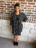 Black and daisy Dress - Aunt Lillie Bells