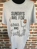  Sundays are for Jesus and Football T-Shirt Aunt Lillie Bells 