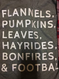 Flannel and Pumpkin T-Shirt - Aunt Lillie Bells