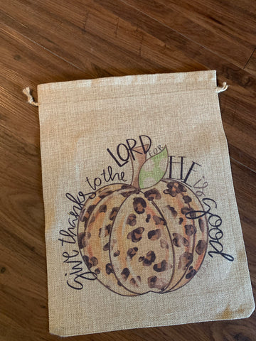 leopard pumpkin bag