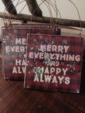 Merry everything and happy always Christmas ornament