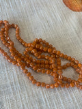 long beads in fall colors