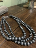 large faux Navajo pearl necklace