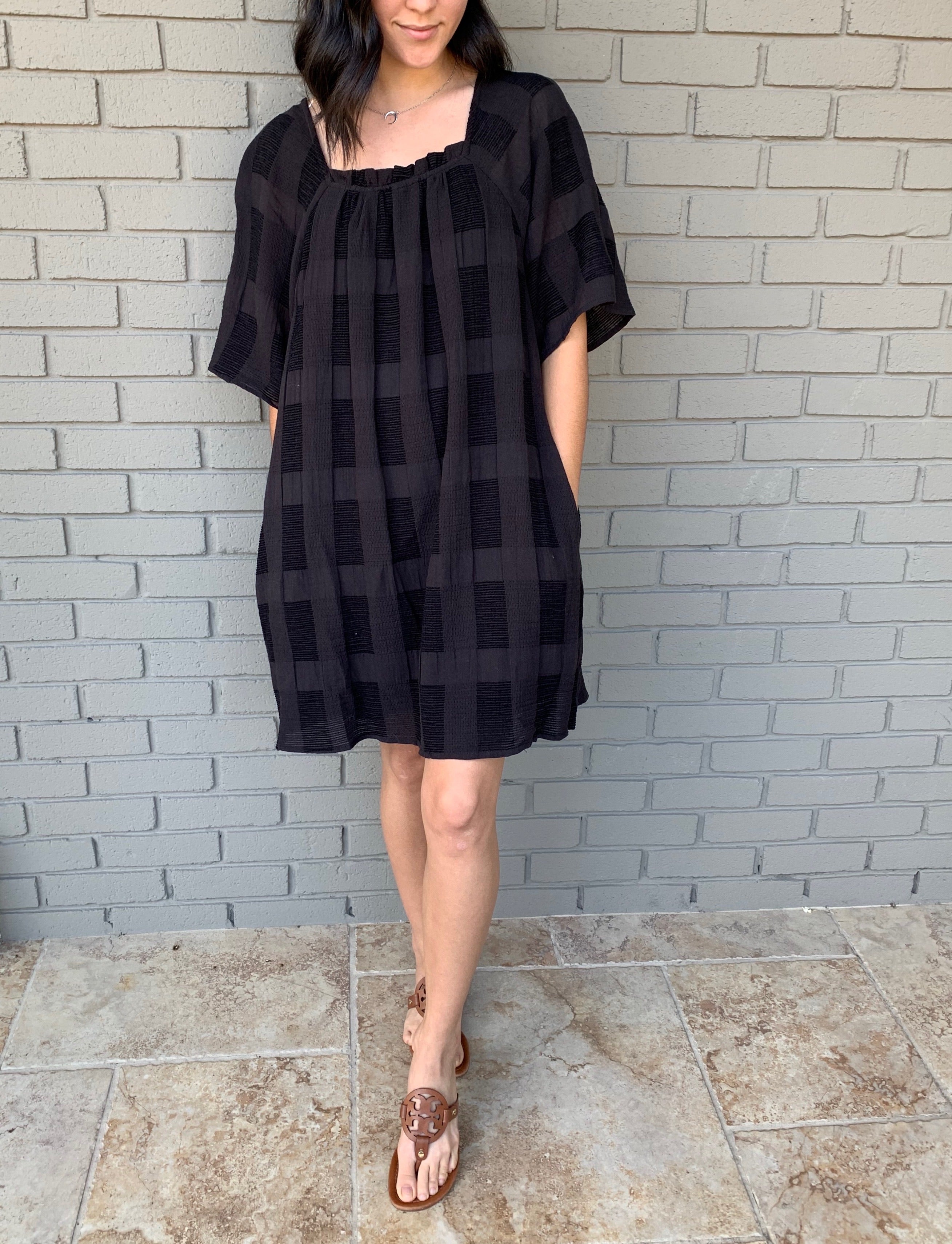Black Peasant Dress small Black Peasant Dress small